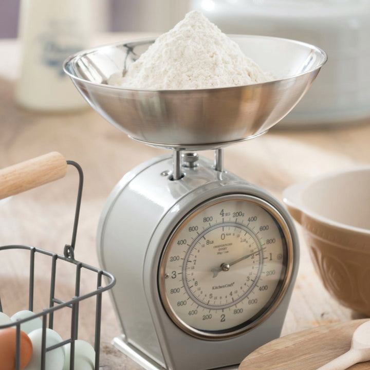 Living Nostalgia French Grey Mechanical Kitchen Scales