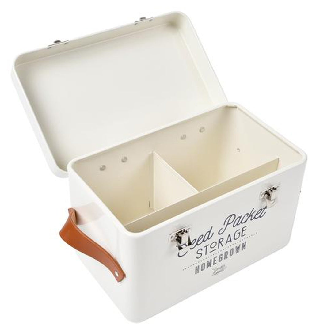 Burgon & Ball Seed Packets Storage Tin - Stone