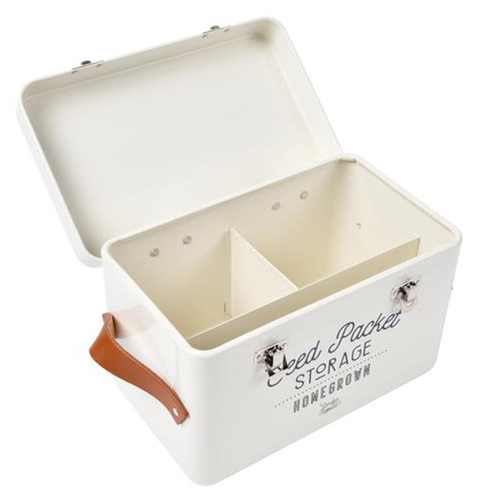 Burgon & Ball Seed Packets Storage Tin - Stone