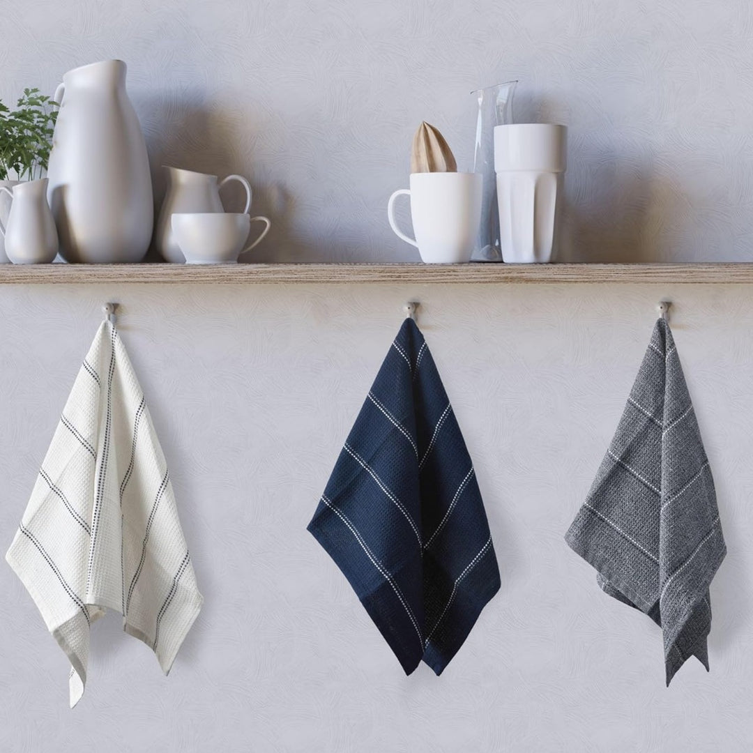 white and charcoal striped patterns.