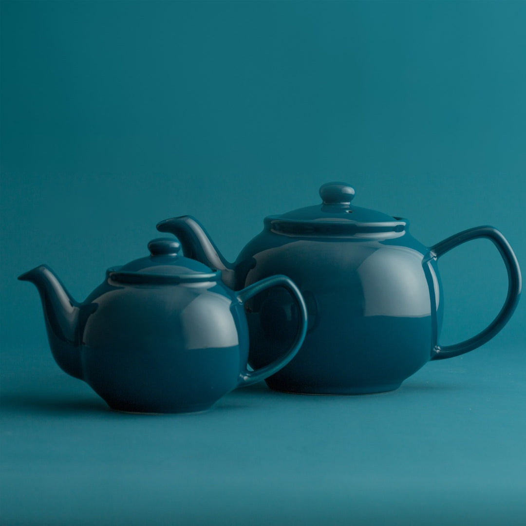 Price & Kensington Glossy Teal Blue Teapot - 2 Cup