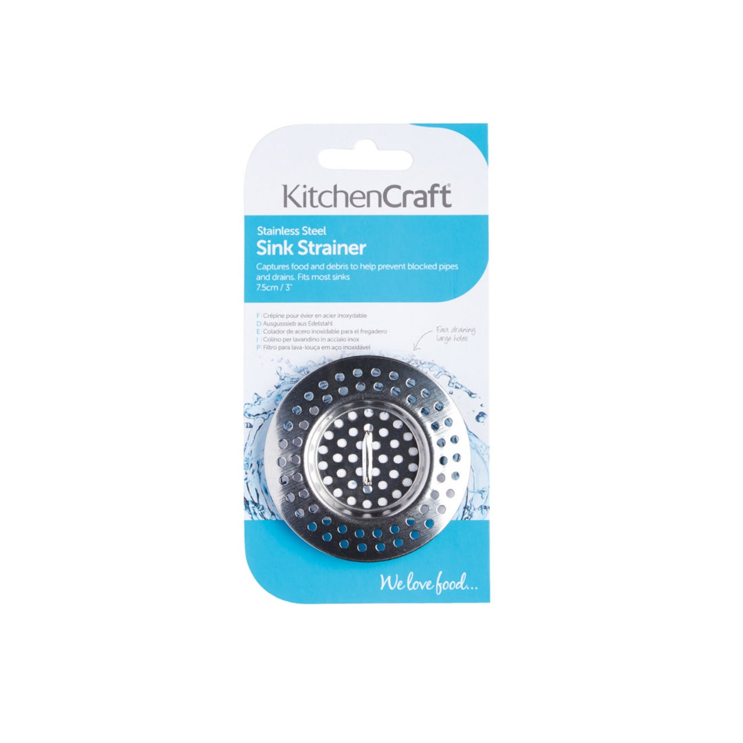 KitchenCraft Stainless Steel Sink Strainer