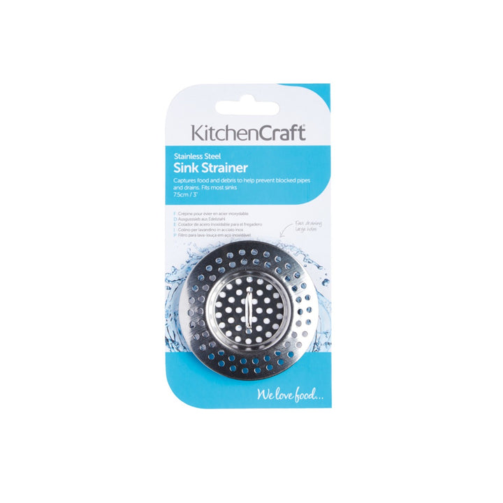 KitchenCraft Stainless Steel Sink Strainer