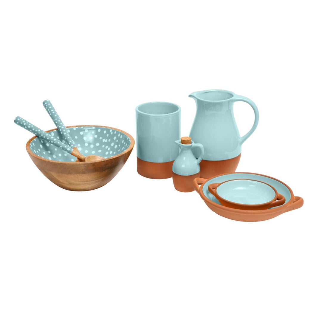 Dexam Sintra Terracotta Small Tapas Dish - Duck Egg Blue