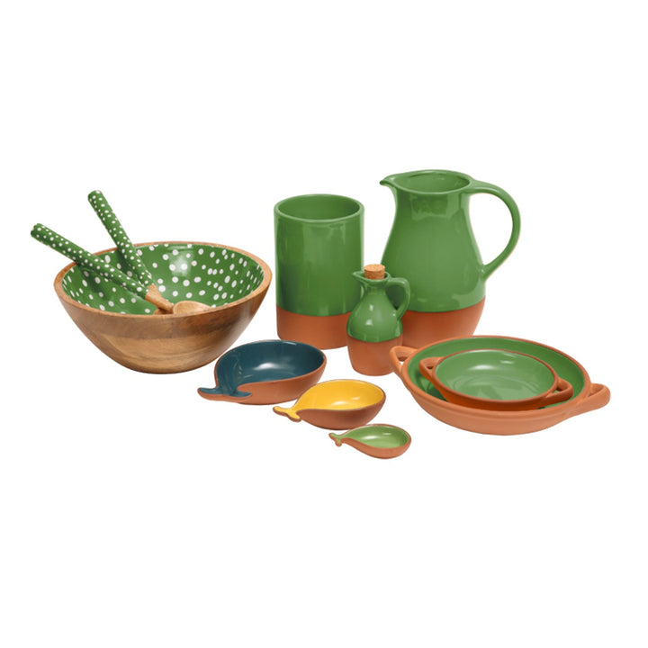Dexam Sintra Terracotta Large Tapas Dish - Green