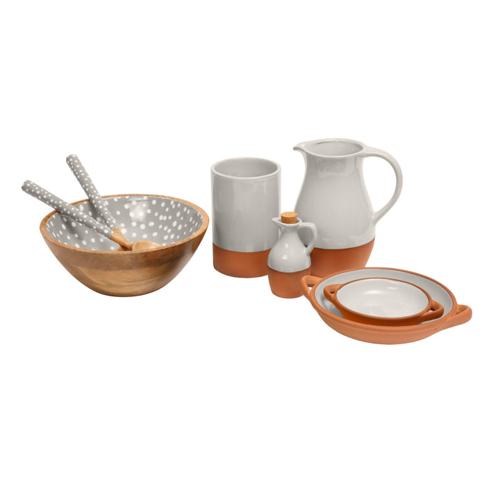  with a stone coloured glaze