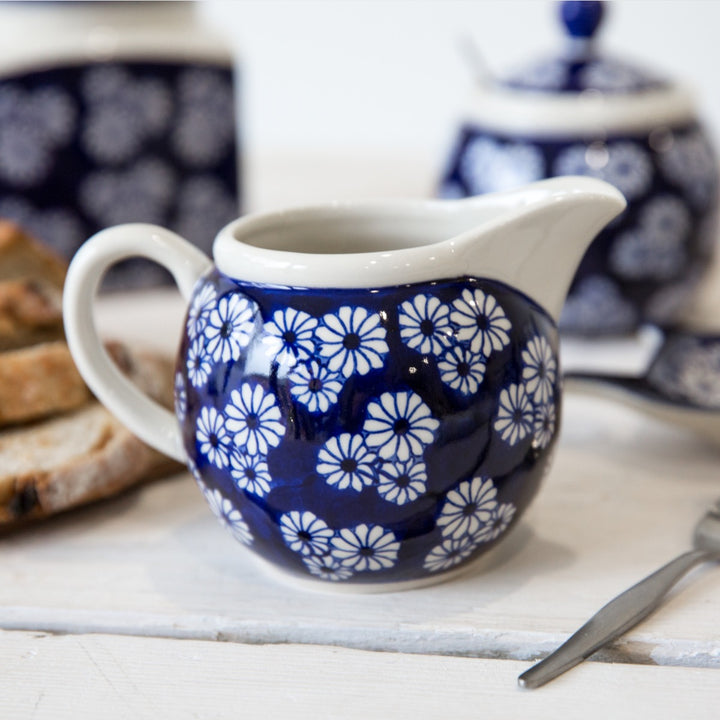 London Pottery Small Daisies Sugar Bowl & Creamer Set