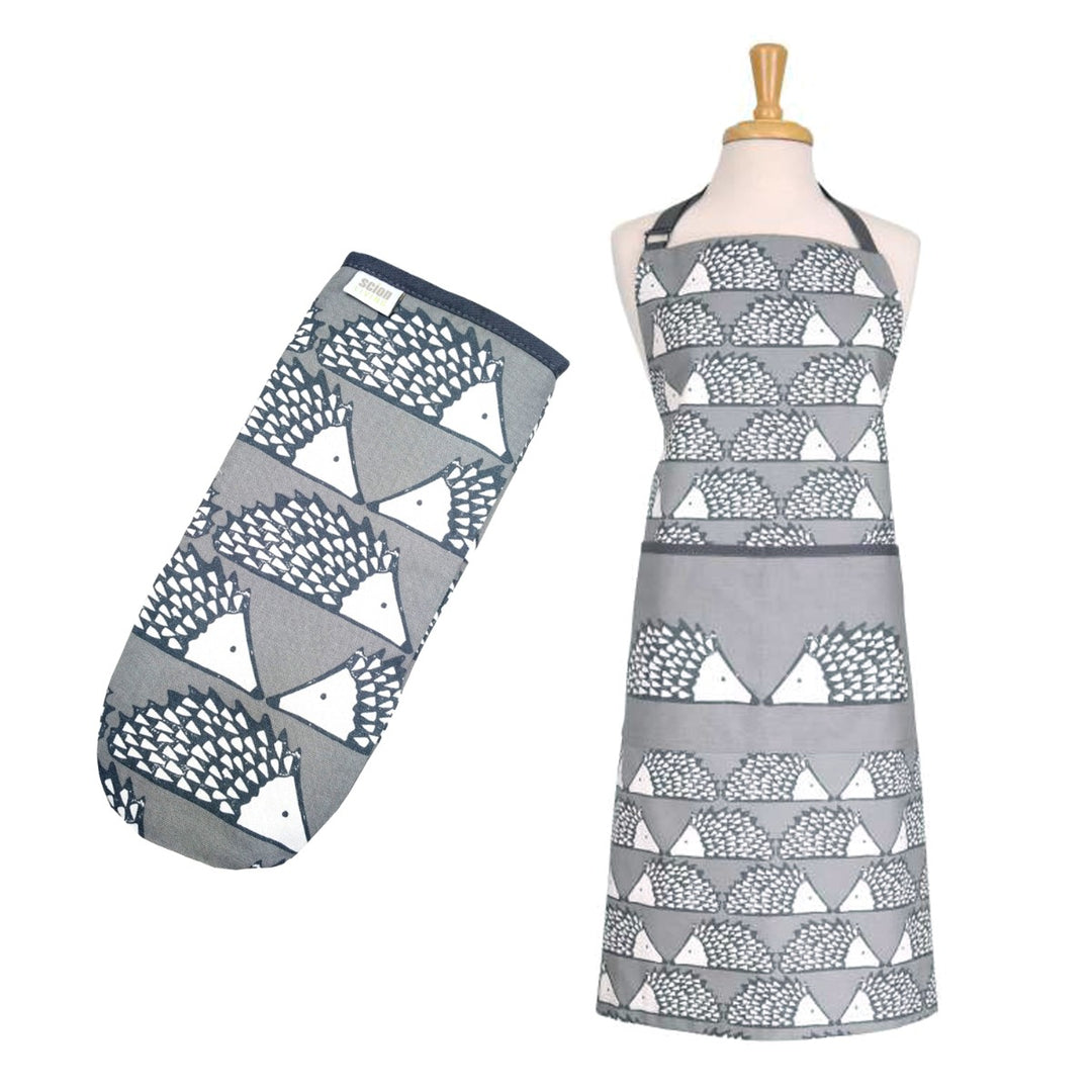 Scion Spike Apron & Oven Gauntlet Set - Dark Grey