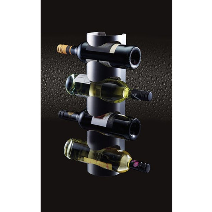 BarCraft Wall Mounted Stainess Steel 4 Bottle Wine Rack