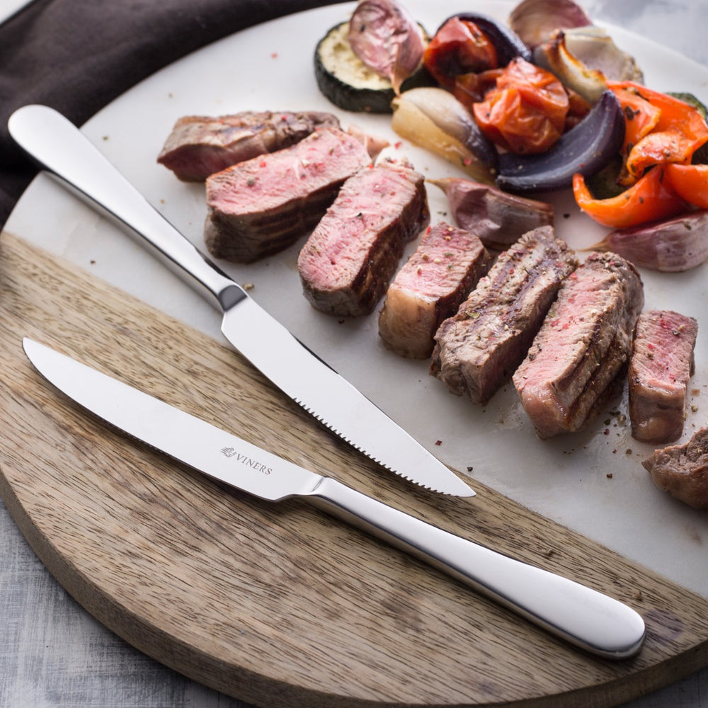 Strong serrated knives