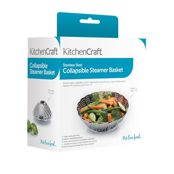 KitchenCraft Collapsible Steamer Basket