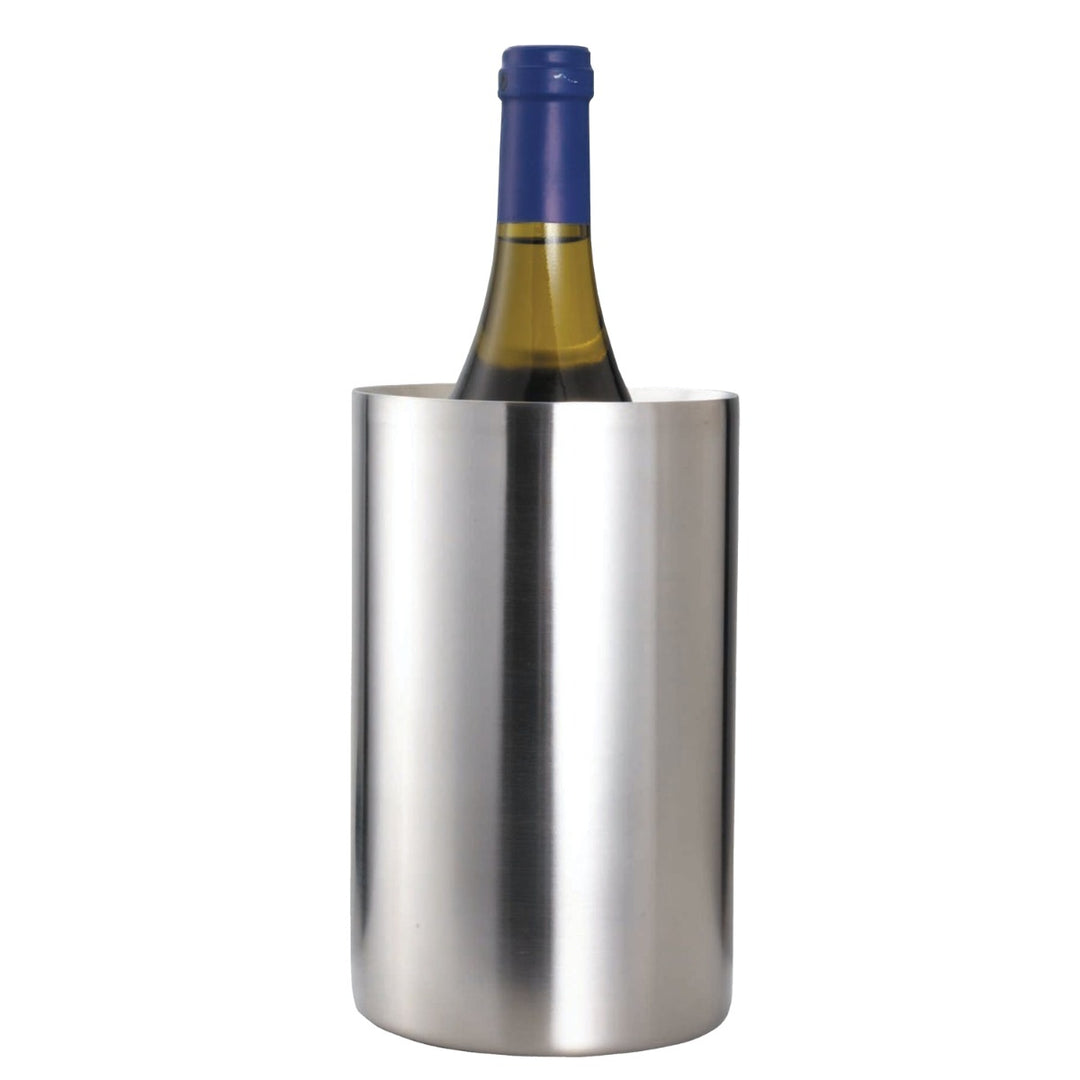 BarCraft Polished Steel Wine Cooler