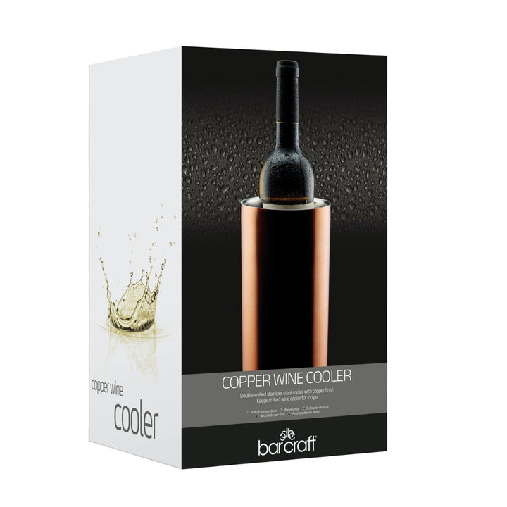 BarCraft Polished Copper Wine Cooler