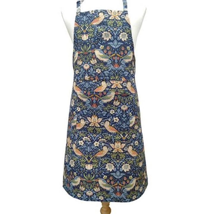 Le Chateau William Morris Strawberry Thief Apron - Navy