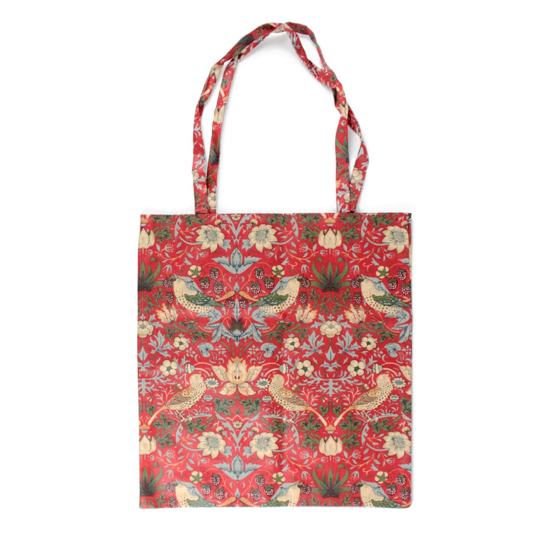 Le Chateau William Morris Strawberry Thief Tote Bag - Red