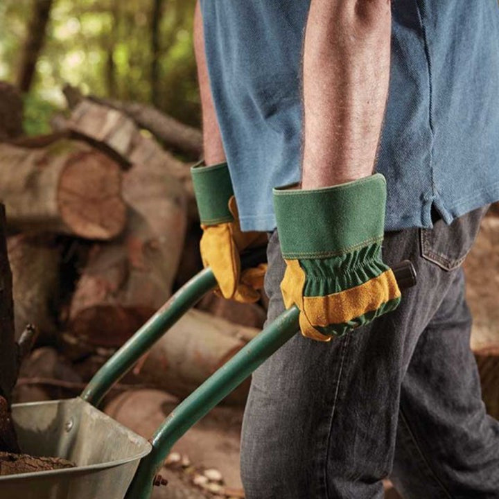 Briers Green & Mustard Premium Riggers Gardening Gloves