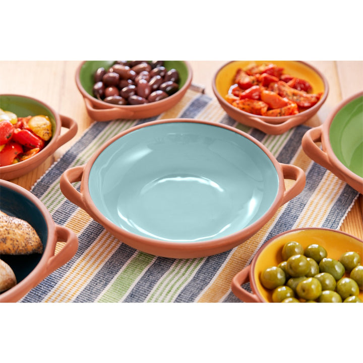 Dexam Sintra Terracotta Large Tapas Dish - Duck Egg Blue