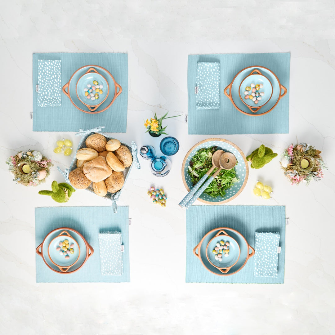 Dexam Sintra Terracotta Small Tapas Dish - Duck Egg Blue