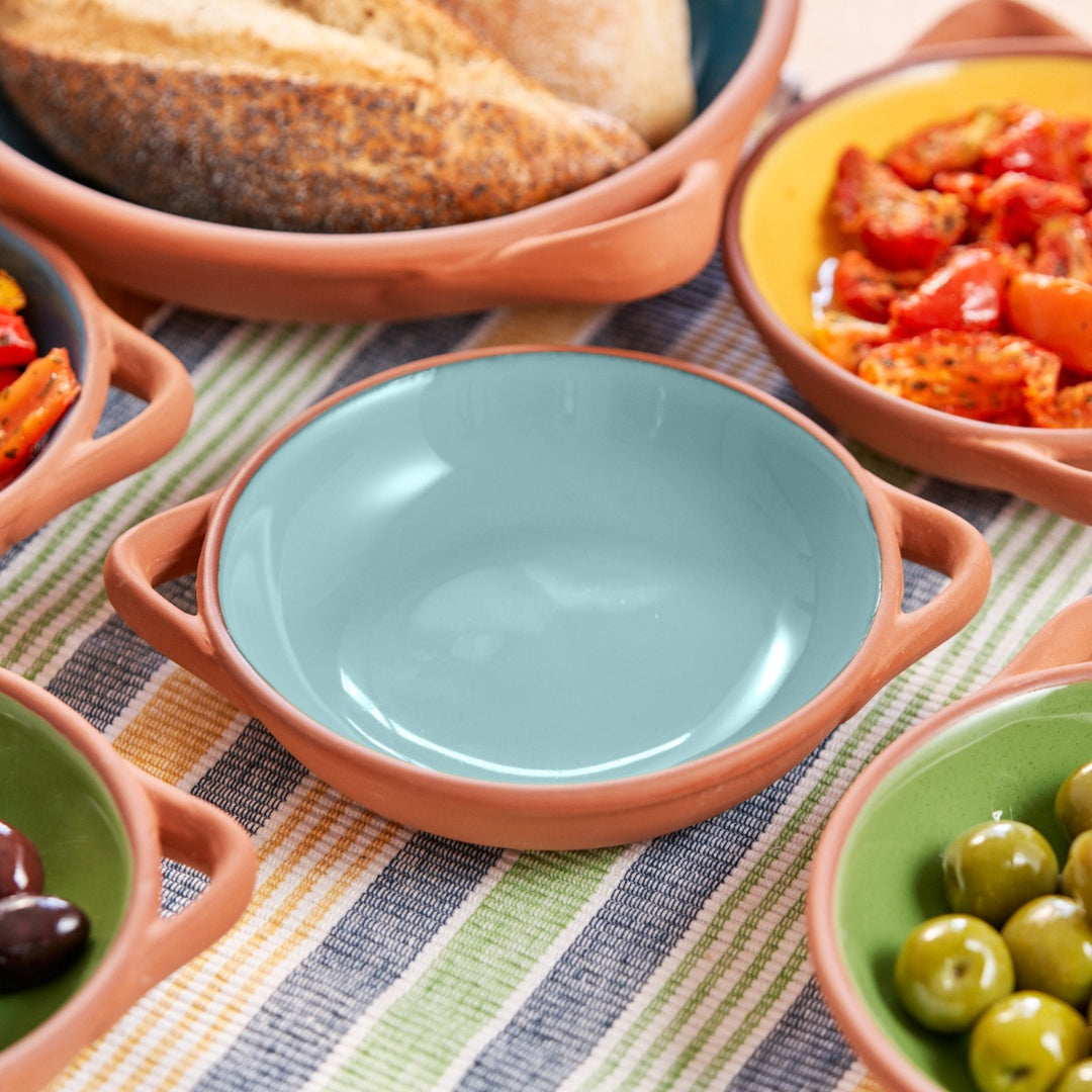 Dexam Sintra Terracotta Small Tapas Dish - Duck Egg Blue
