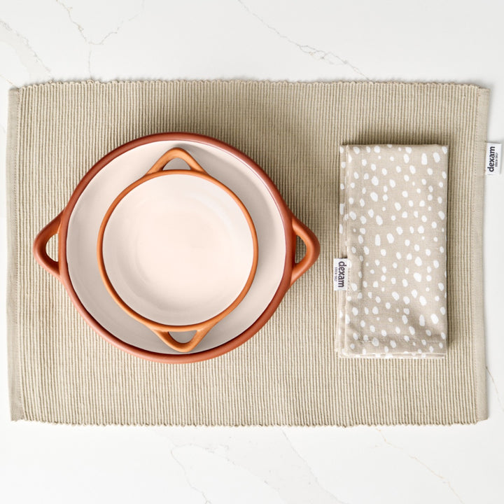 Dexam Sintra Terracotta Small Tapas Dish - Stone