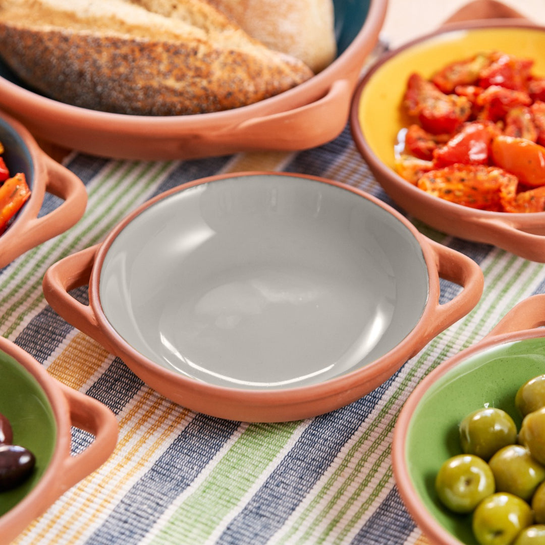 Dexam Sintra Terracotta Small Tapas Dish - Stone