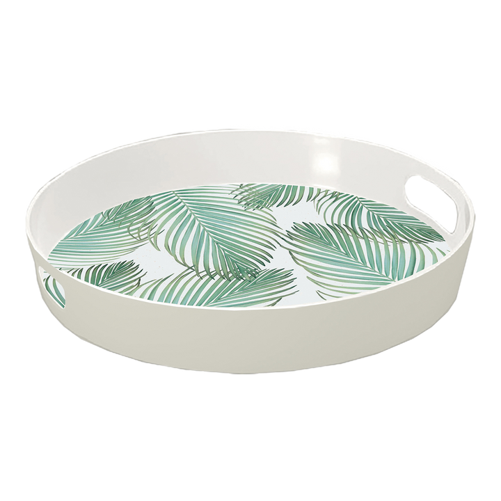 Amazon Floral Melamine Leaf Platter & Tray Set