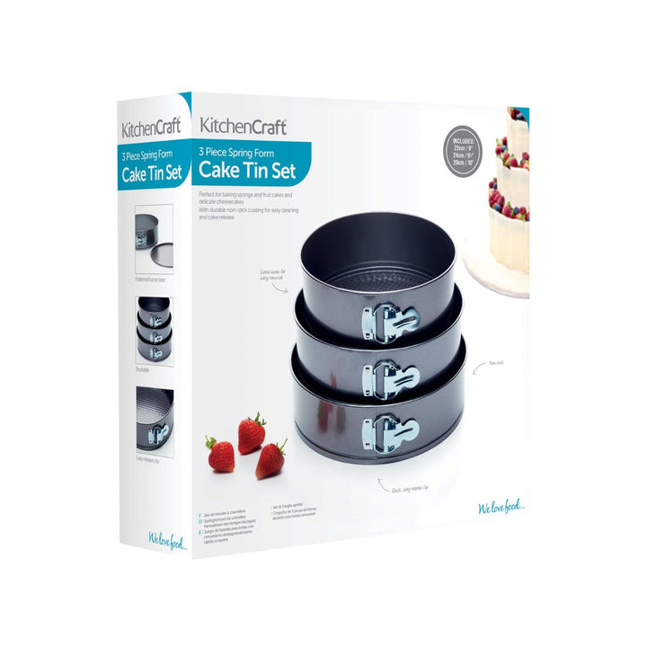 KitchenCraft Non-Stick Spring Form Cake Tin Set