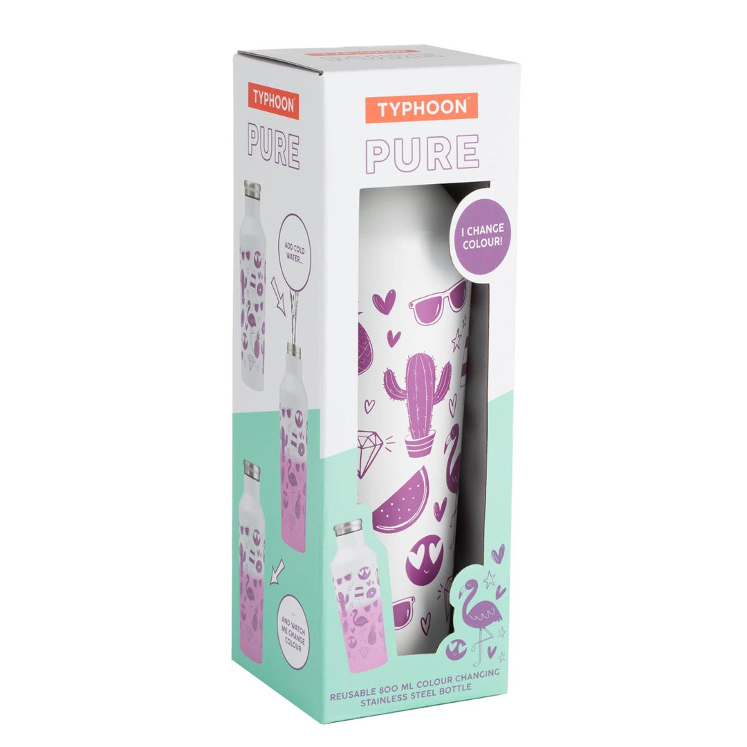 Printed insulated water bottle made from metal