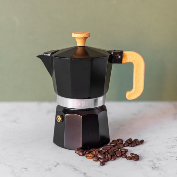 La Cafetiére Venice Black Espresso Maker - 3 Cup