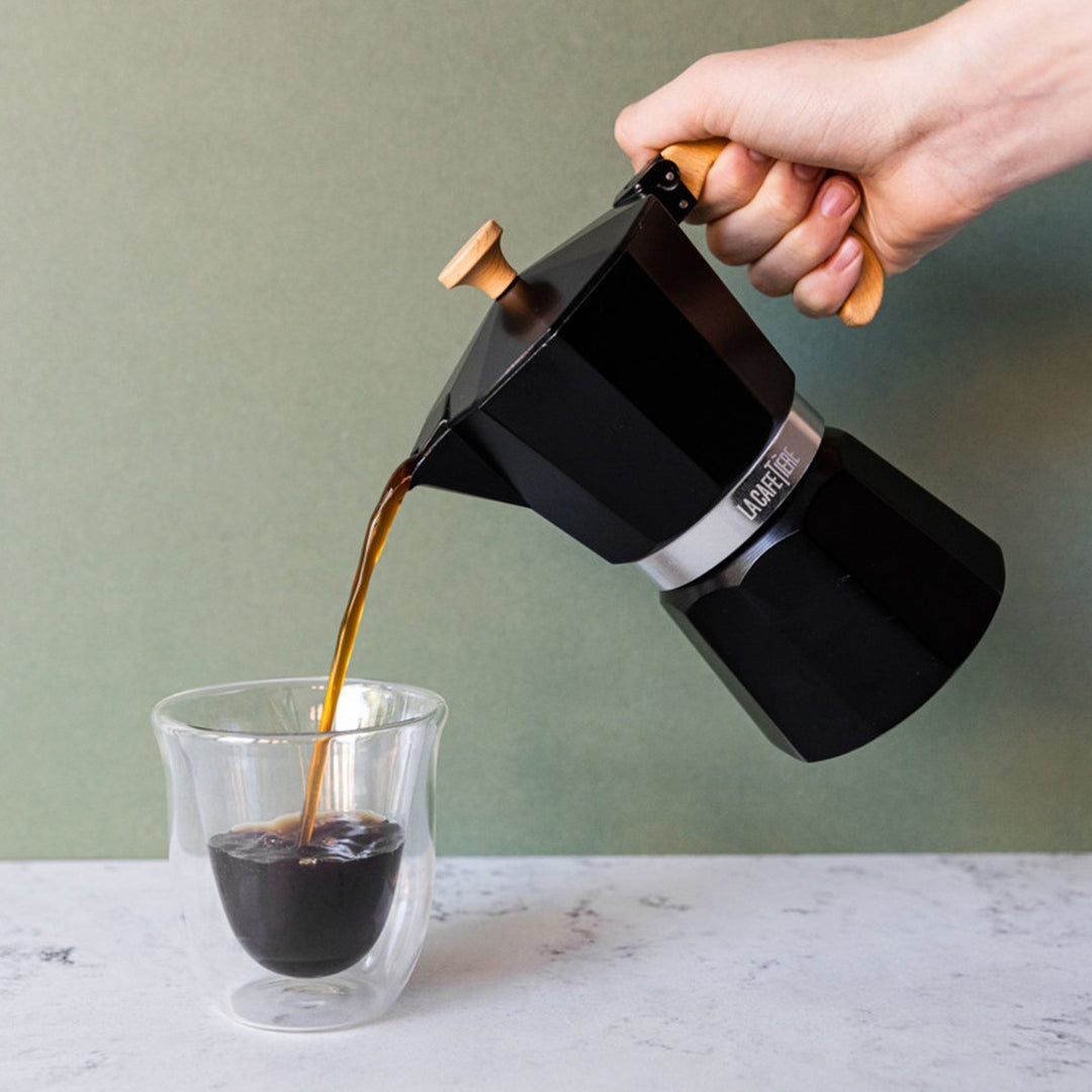 La Cafetiére Venice Black Espresso Maker - 6 Cup