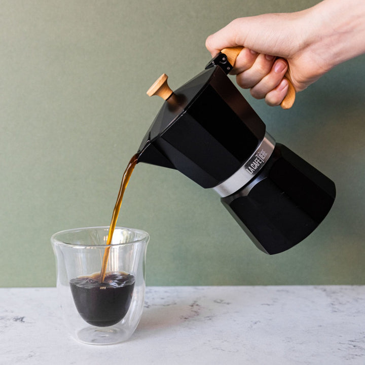 La Cafetiére Venice Black Espresso Maker - 6 Cup