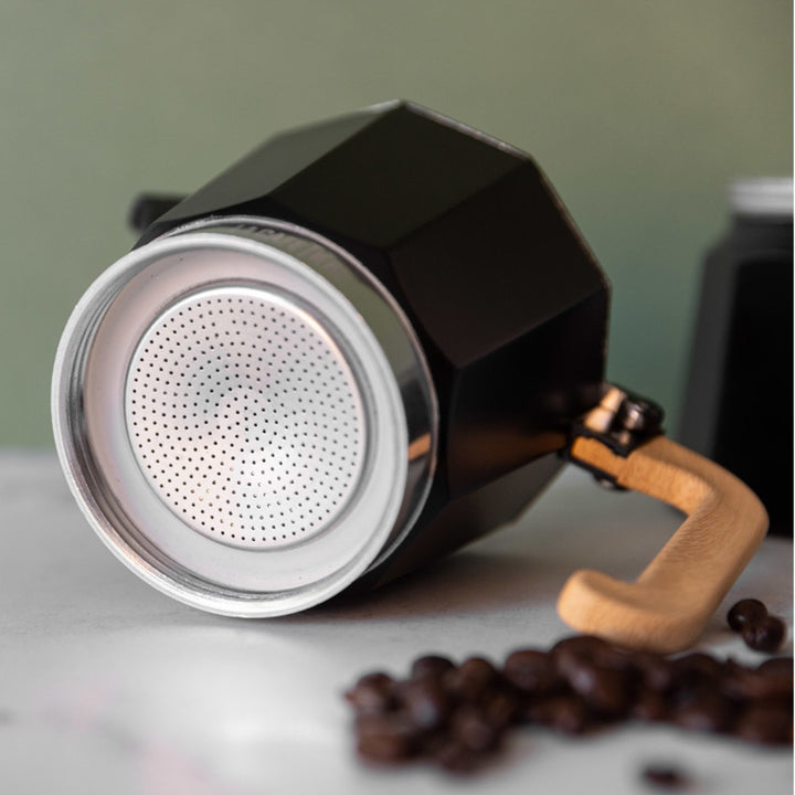 La Cafetiére Venice Black Espresso Maker - 6 Cup