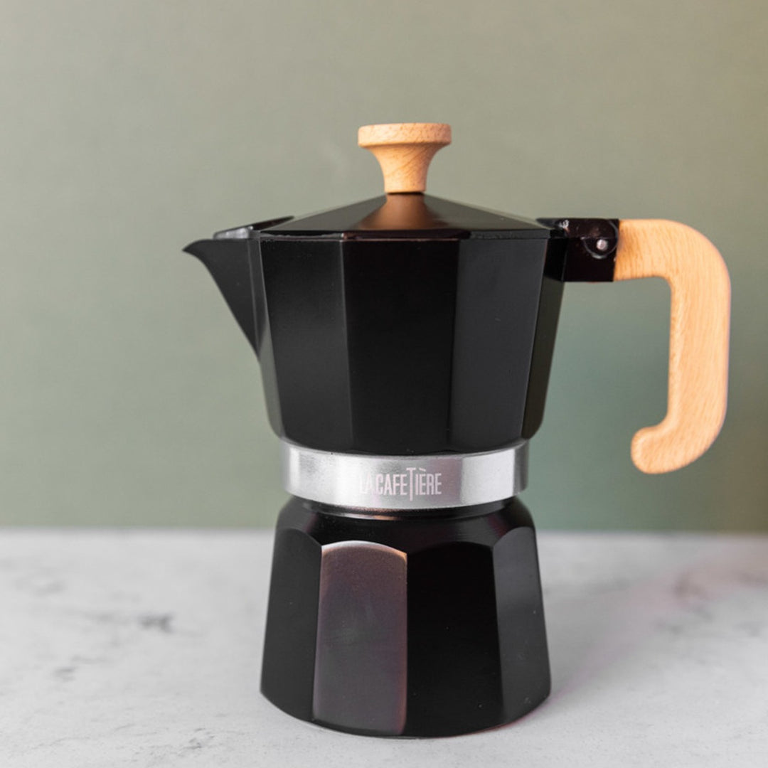 La Cafetiére Venice Black Espresso Maker - 6 Cup