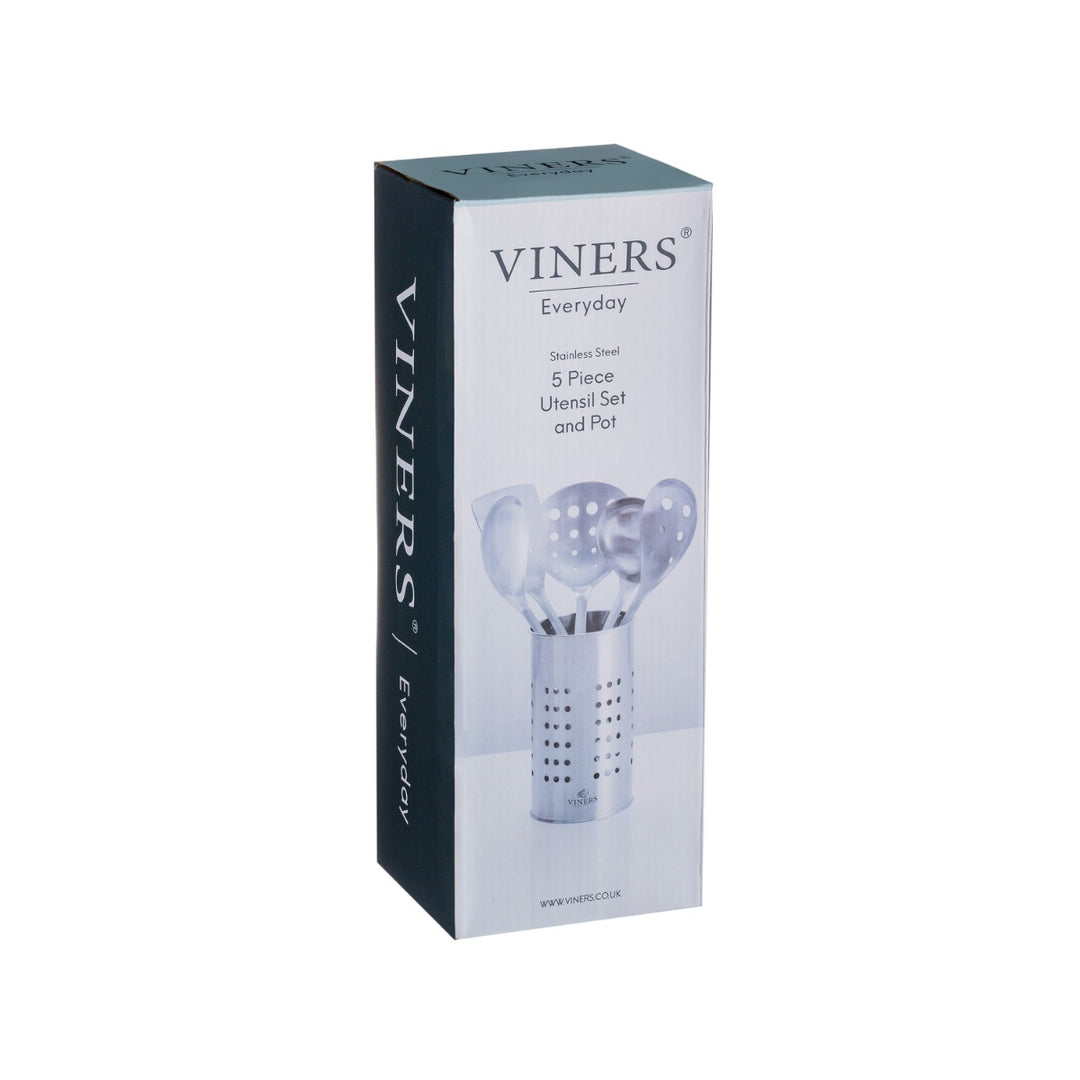 Viners Stainless Steel Utensil Set & Pot - 5 Piece