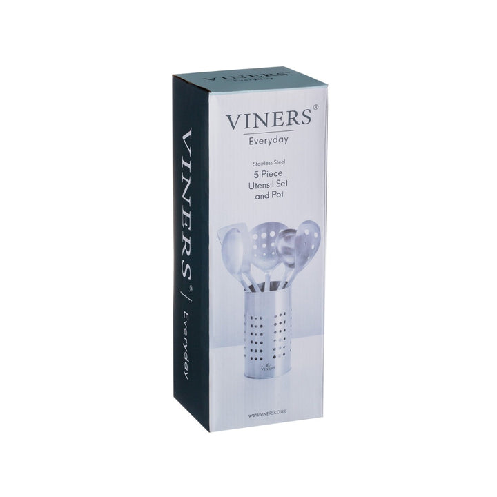 Viners Stainless Steel Utensil Set & Pot - 5 Piece