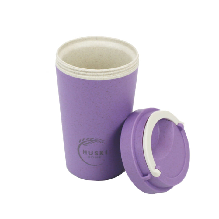 Huski Home Violet Purple Rice Husk Travel Cup - 400ml
