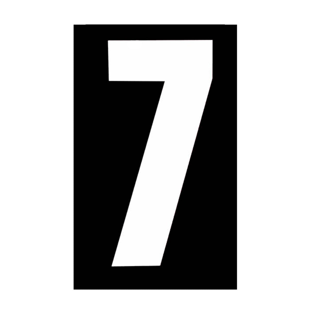Wheelie Bin/Recycling Box Number Sticker Label - White