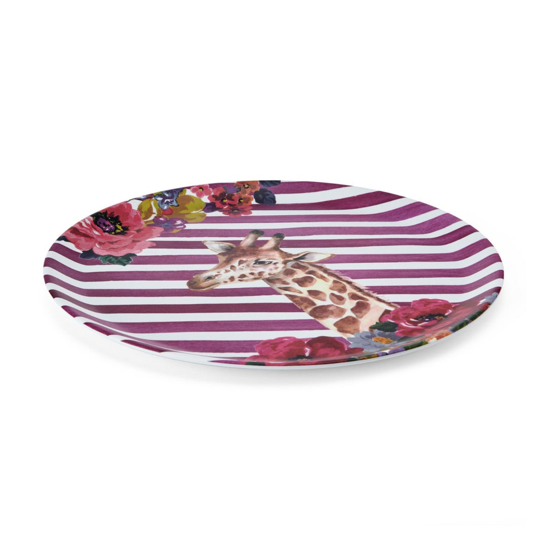 Mikasa Wild At Heart Round Serving Tray - Giraffe