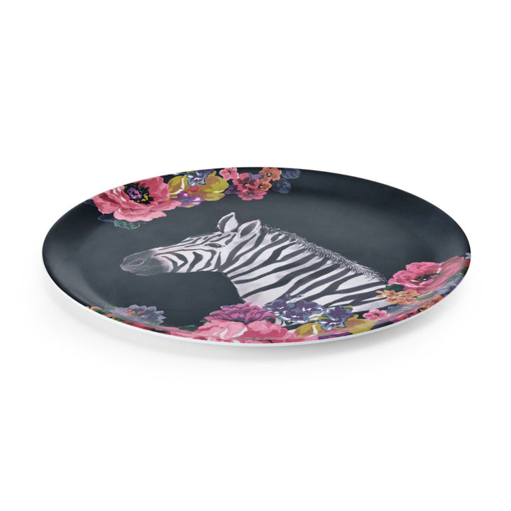 Mikasa Wild At Heart Round Serving Tray - Zebra
