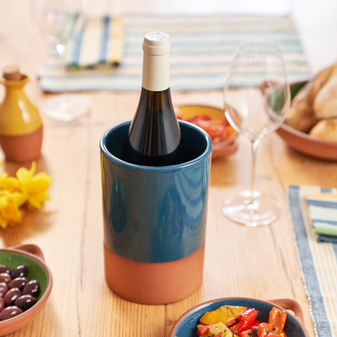 Dexam Sintra Terracotta Wine Cooler - Ink Blue