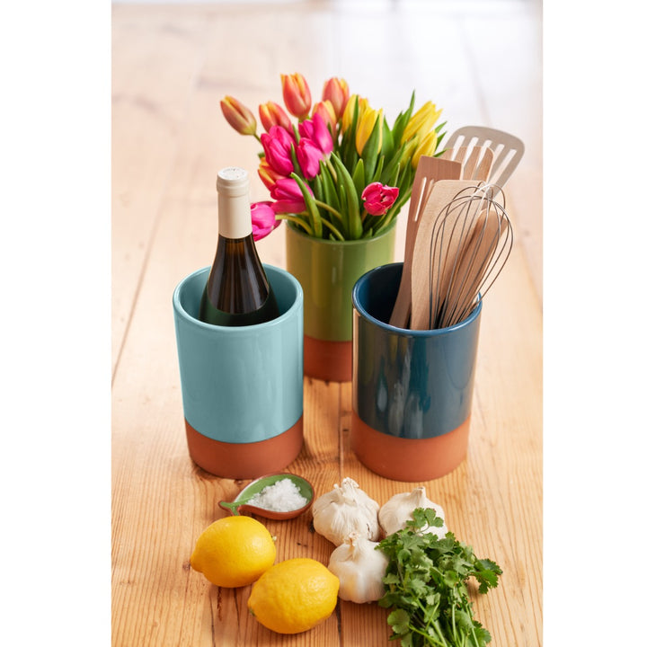 Dexam Sintra Terracotta Wine Cooler - Duck Egg Blue