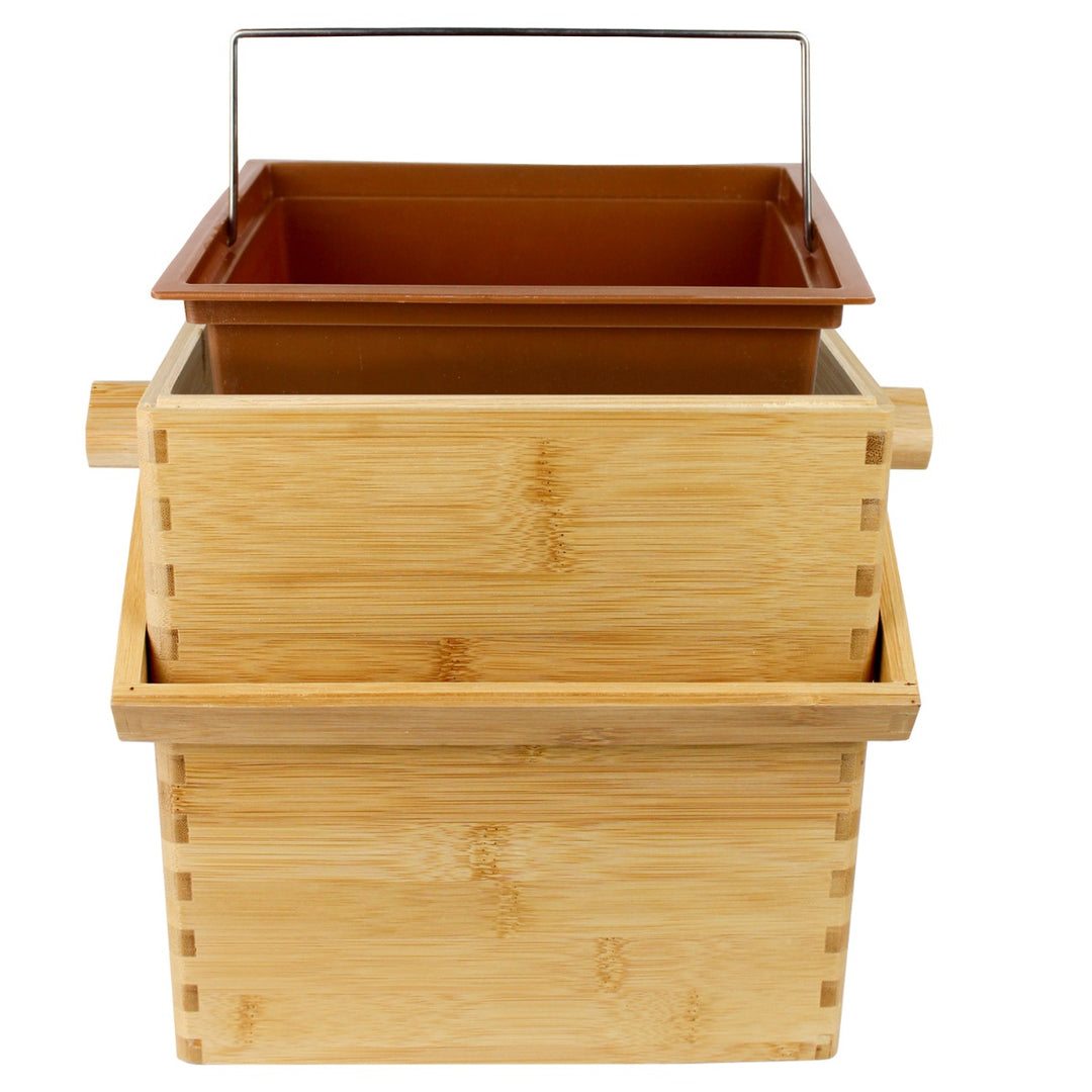 Wooden Bamboo Compost Caddy