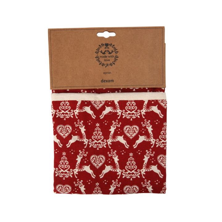 Dexam Yuletide Apron - Red