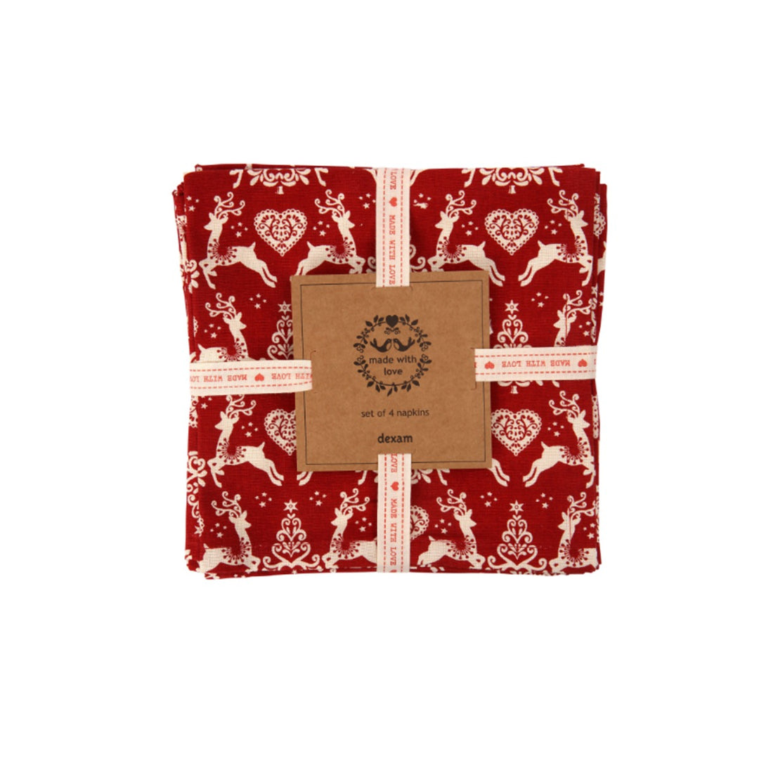 Dexam Yuletide Napkins - Set of 4