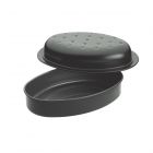 MasterClass Non-Stick Covered Oval Roasting Pan