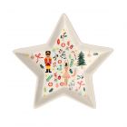 Dexam Nutcracker Ceramic Star Snack Bowl - Large