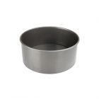 round non stick deep cake pan with a loose, removable base in an 18cm size