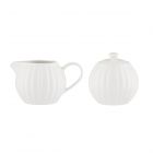 Price & Kensington Luxe White Milk Jug & Sugar Bowl Set