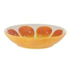 Typhoon World Foods Orange Ceramic Low Bowl - 25cm