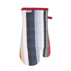 Dexam Stripe Recycled Cotton Oven Gauntlet - Red